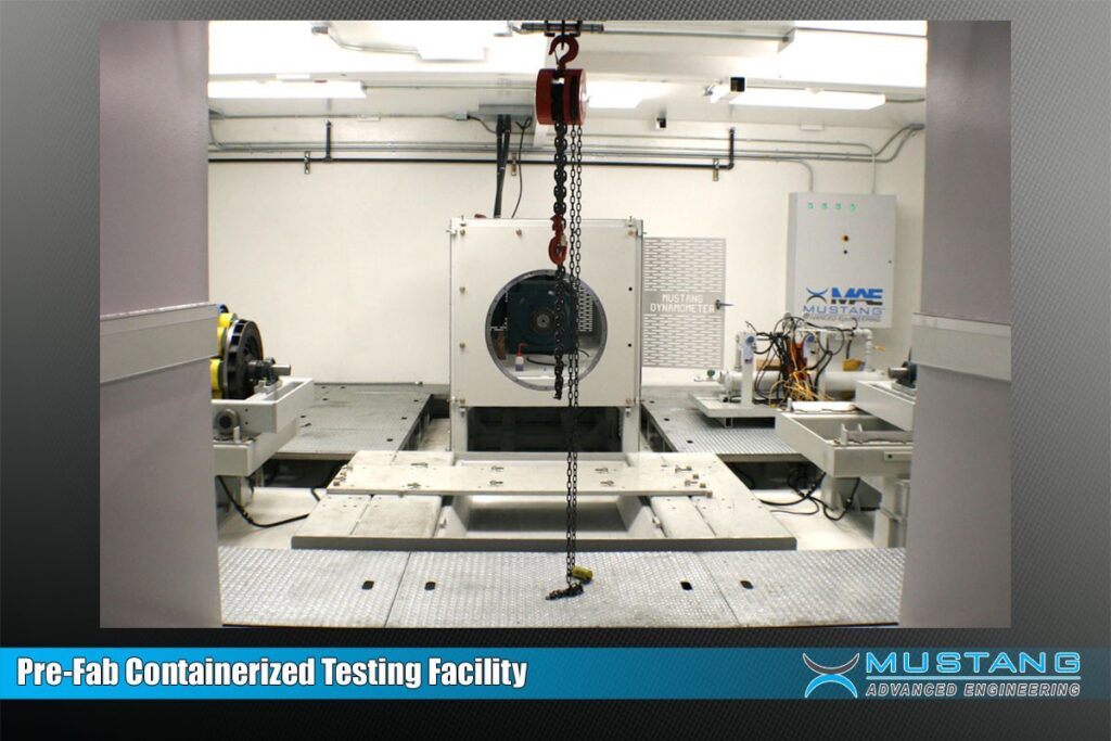 Pre-Fab containerized Testing facility - Mustang Advanced Engineering Dynamometers