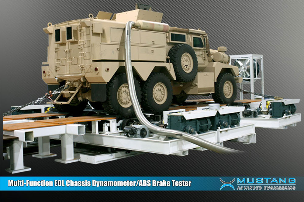 Multi-function end of line chassis dynamometer/ABD - MAE- Mustang Advanced Engineering