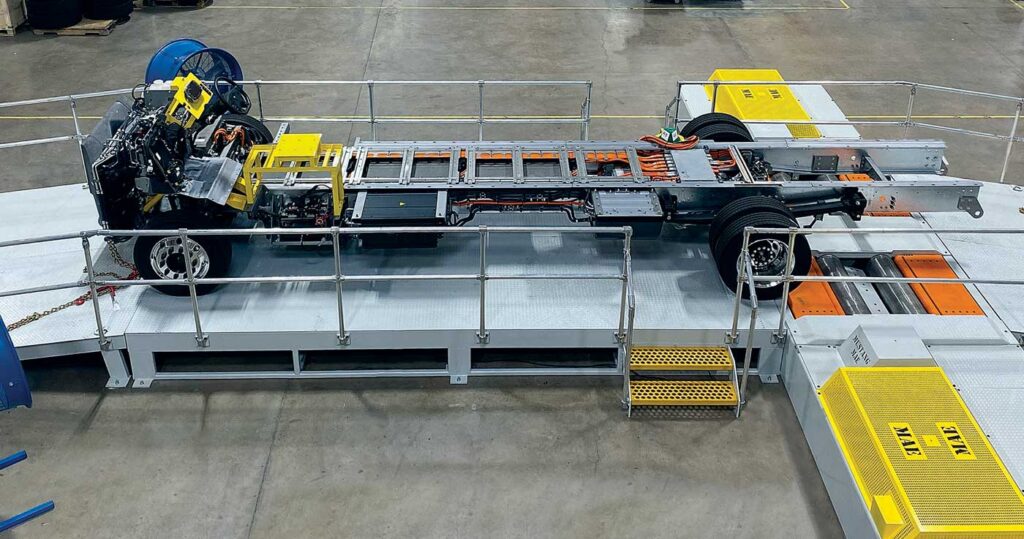 Mustang Installs End-of-Line Test Stand at EV Truck Manufacturer, Harbinger